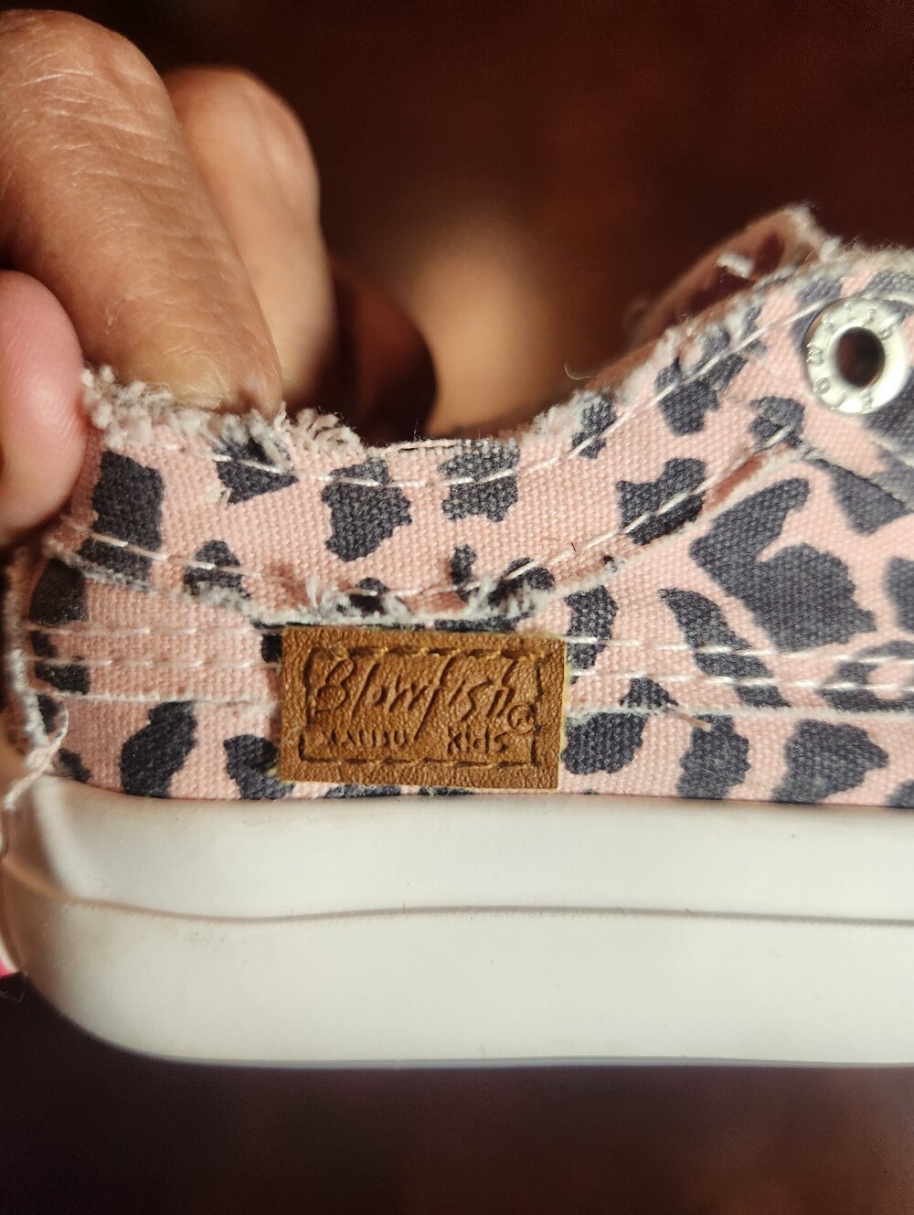 Girls Blowfish Malibu Pink/black Leopard Slip-On Kids Sneakers - Picture 3 of 8